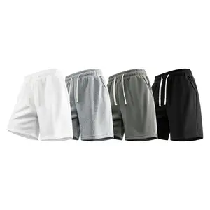 Minimalist & Versatile Essential Solid-Color Sweat Shorts for Men, Elastic Waist Drawstring Shorts, A No-Fuss Wardrobe Staple That Combines Everyday Comfort With Understated Style