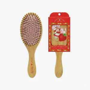 Strawberry Shortcake Wooden Paddle Brush with Gentle Massaging