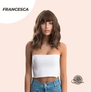 JBEXTENSION 12 Inches Short Brown Body Wave Wig FRANCESCA