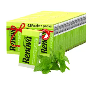 Revitalize Your Senses with Spearmint Scented Facial Tissue: 42 Packs of 9 Soft and Gentle 3-Ply Tissues in Refreshing Green - Embrace Everyday Freshness - Grab Now for a Reviving Experience