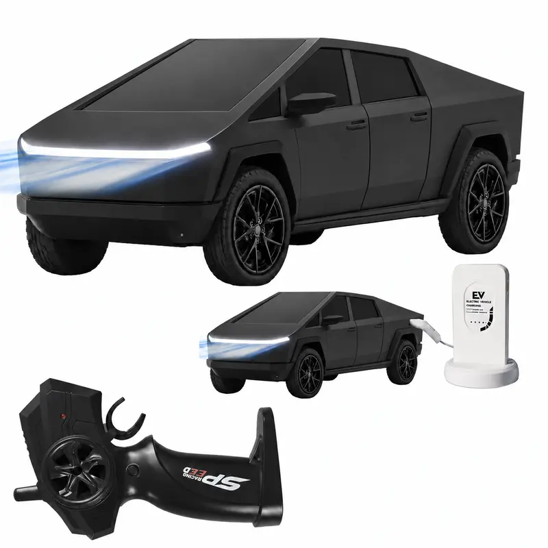 Summerwins 1/24 Scale Remote Control Pickup Truck Toy - Rechargeable Battery, LED Lights Add Realism, Loadspace, 20+ km/h Speed, 50+ Minutes Runtime, Futuristic Control, Kids Toy, Perfect Gift for Teen Boys