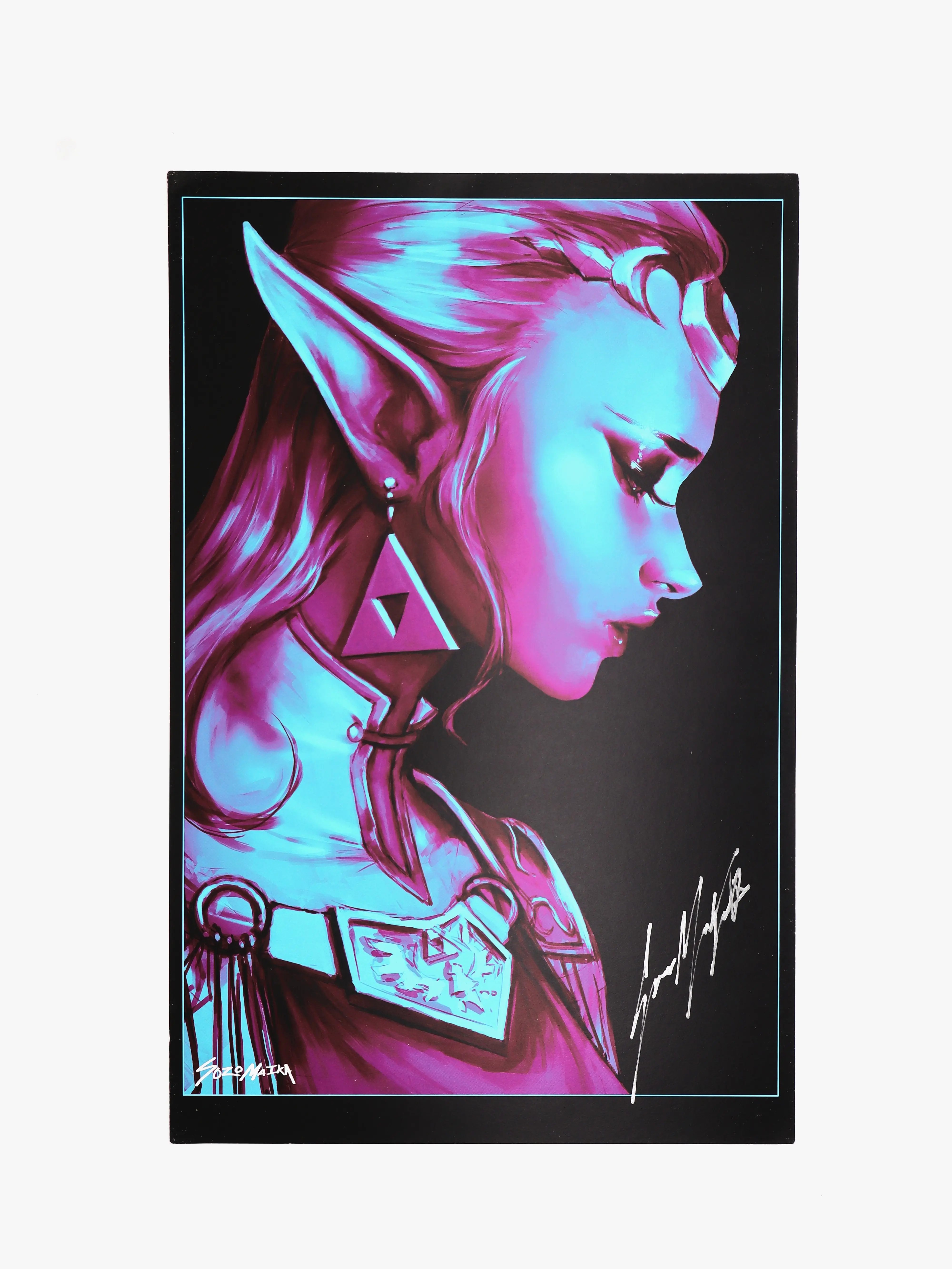 Sozomaika Ancient Royalty Art Print | Fantasy Princess & Golden Crest Poster For Studio & Gallery Wall Decor