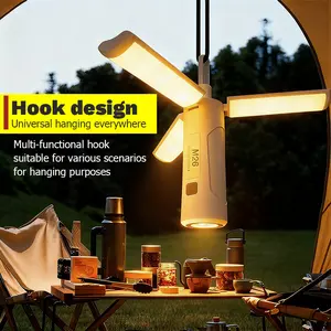 3500mAh Foldable Tent Light, 360° High Brightness Outdoor Camping Light,portable outdoor emergency lantern  Magnetic USB Portable Camping Lantern, Perfect for RV, Camping, Hiking, BBQ, Night Market Lighting and Festival Gifts v