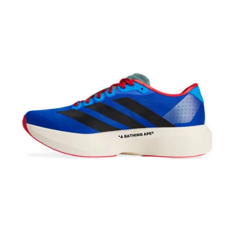 Men's BAPE x adidas Adizero Evo SL Sneaker 'Blue Green' - KJ5749, Lightweight Mesh, Sporty Chic Casual Trainers, Breathable