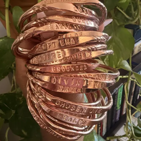 Pure Copper Bracelet- Limited Affirmation Designs