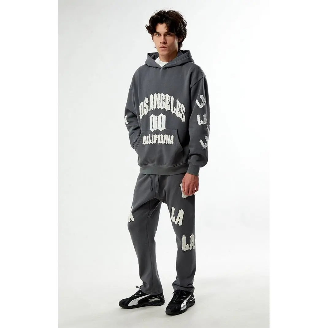 Pacsun Men's LA Applique Fleece Straight Leg Sweatpants