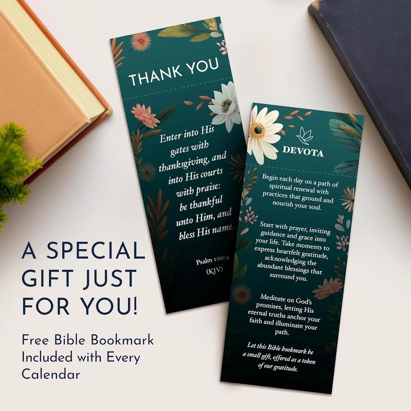 Inspirational Desk Calendar with Prayers, Blessings, and Devotions – Christian Gifts, Religious and Spiritual Gifts for Women, Christian Desk Decor, Inspirational Gifts