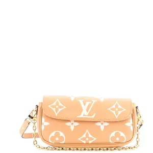 Pre-owned Louis Vuitton material Messenger Bags Ivy Wallet on Chain Bicolor Monogram Empreinte Giant by Rebag