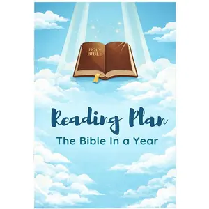 Bible Reading Plan Yearly Bible Study Guide, Daily Spiritual Growth Tracker, Group Learning Resource, Complete One-Year Scripture Companion