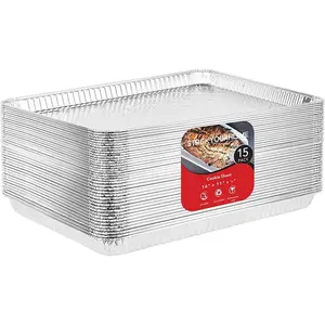 Aluminum pans cookie sheet baking pans 15 pack disposable aluminum foil trays reusable and durable nonstick baking sheets disposable cookie sheet foil pans 16 inch x 11 inch