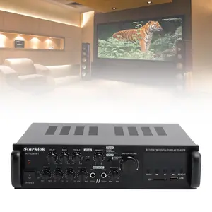 2500W 5CH Amplifier Amplificador Bluetooth 5.4 HiFi Stereo AV Surround Amplifier SD FM Home Theater Aluminum-Alloy