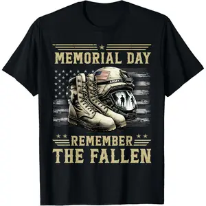 Y2K Summer Viral Print Oversized Graphic Vintage Unisex TeeMemorial Day Remember The Fallen Veteran Military Camouflage T-Shirt