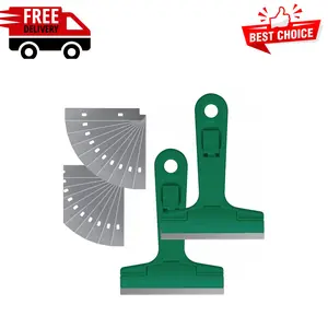 2pack 5.5 inches Industry Glass Scraper Scraping Hand Too Green