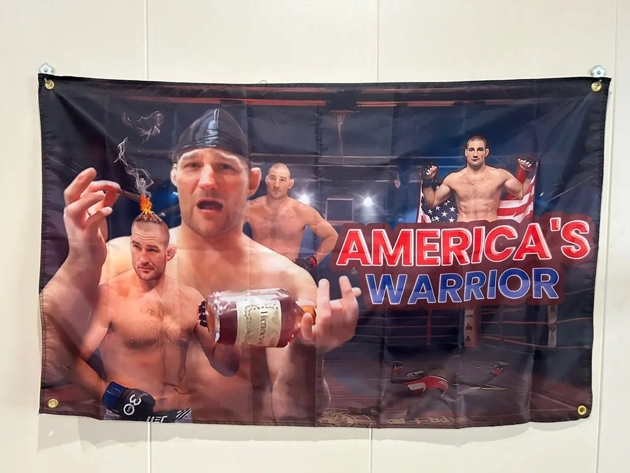 Sean Strickland Flag Poster