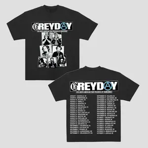 Grey Day 2024 Tour Shirt - Vintage Streetwear Hip-Hop T-Shirt, 100% Cotton Fabric T-Shirt, Hoodie
