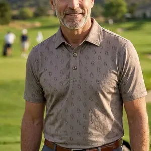 Whitetail Hunting Inspired Performance Polo - Classic Deer & Retro Duck Camo Golf Shirt