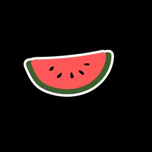 Watermelon Free-Palestine Sticker