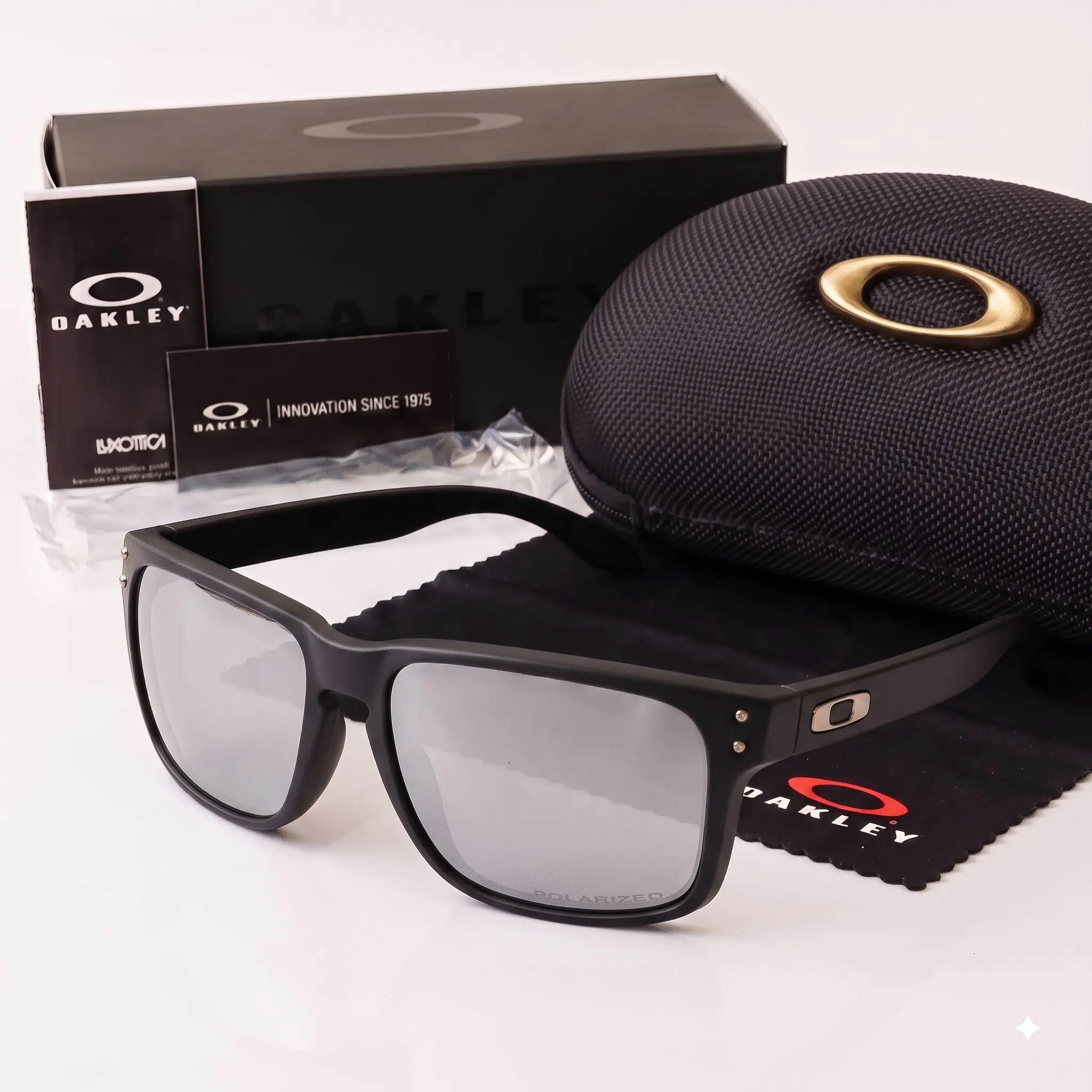 [Buy 2 get 1 Free] Oakley Sport Sunglasses Square Frame Polarized Mirror Lens UV400 Outdoor Shades for Men Women