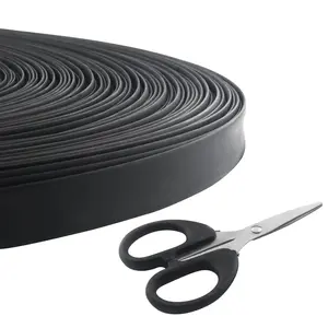 Heat Shrink Tubing, 3:1 Ratio Industrial Heat-Shrink tubing with Scissors Insulation Sealing Oil-Proof Wear-Resistant (Black)