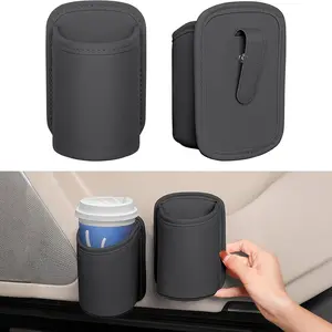 Multifunctional Car Cup Holder Organizer Box, Vehicle Interior Storage Solution, Keep Your Car Clean & Organized, Leather Design
