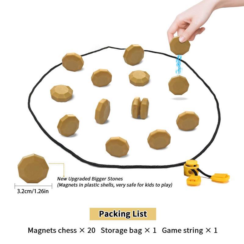 MAGNETIC Hexagon Tactical Game - Indoor Strategic Magnet Challenge for Engaging Recreational Activity