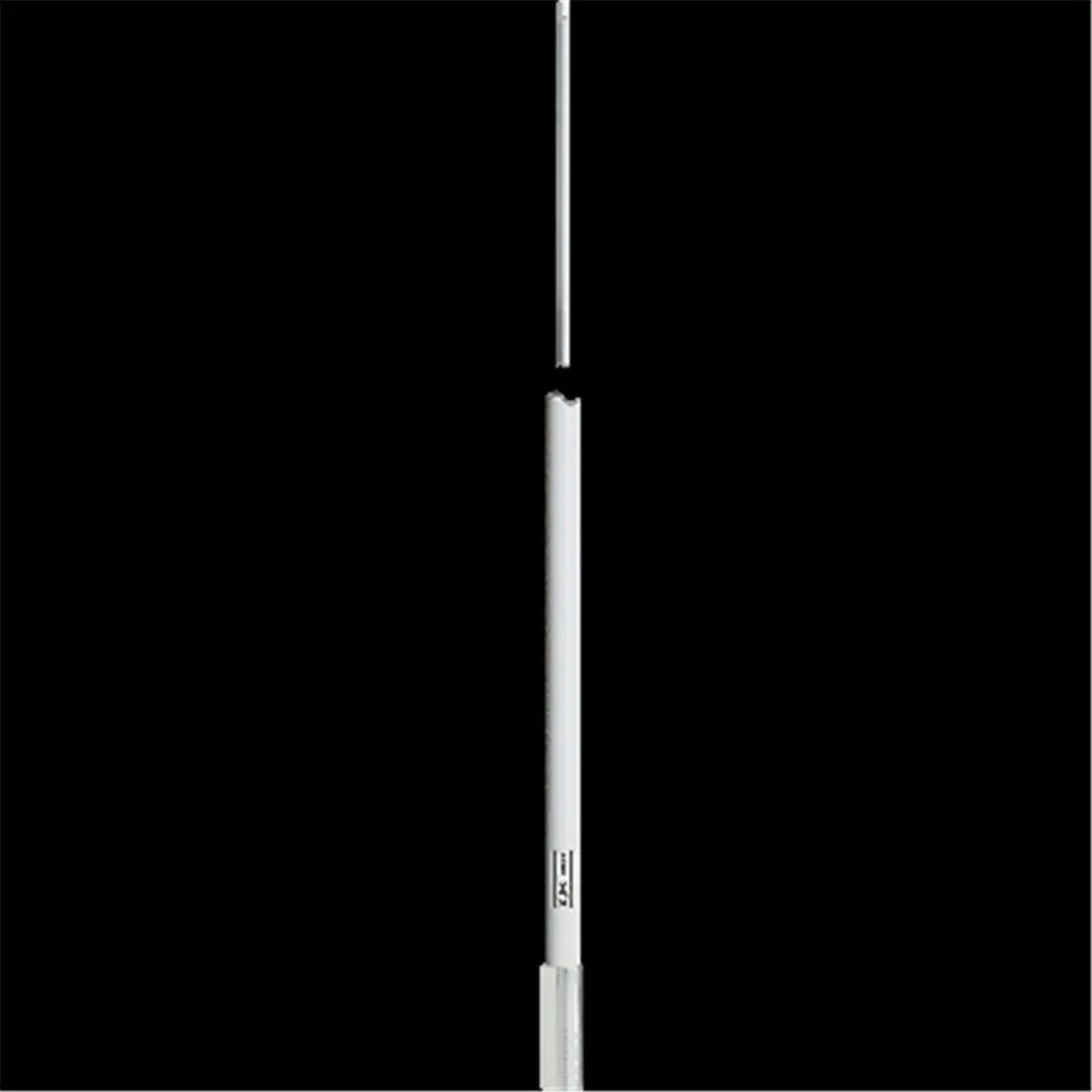 KJM KJM-A786-V 8 ft. VHF Antenna 6dB Hardwired Cable, White