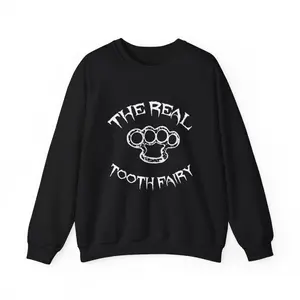 Limited Edition Cool Tooth Fairy Brass Knuckles Halloween Sweatshirt – Stand Out This Halloween! 🎃✨