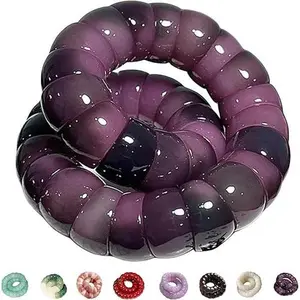 [LuckyVibes Studio]Natural Bodhi Seeds Beaded Bracelets, Stretch Bracelet Alleviate Anxiety Stress, Protection Healing Bodhi Bracelet with Gift Box for Women Men charm bracelet