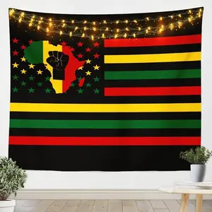Juneteenth Tapestry,Pride African Freedom Western Wall Tapestries,Girls Boys Women Room Decor,American Black Afro Girl Wall Hanging,