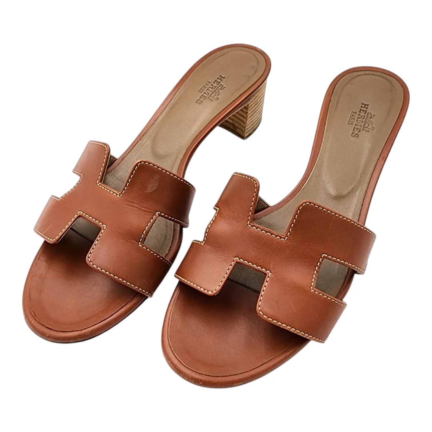 Hermès Oasis Sandals in Gold Size 38