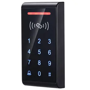 Metal Swipe Card Password Touch Access Control Integrated Device Fingerprint Commercial Smart K3 Gray Silver