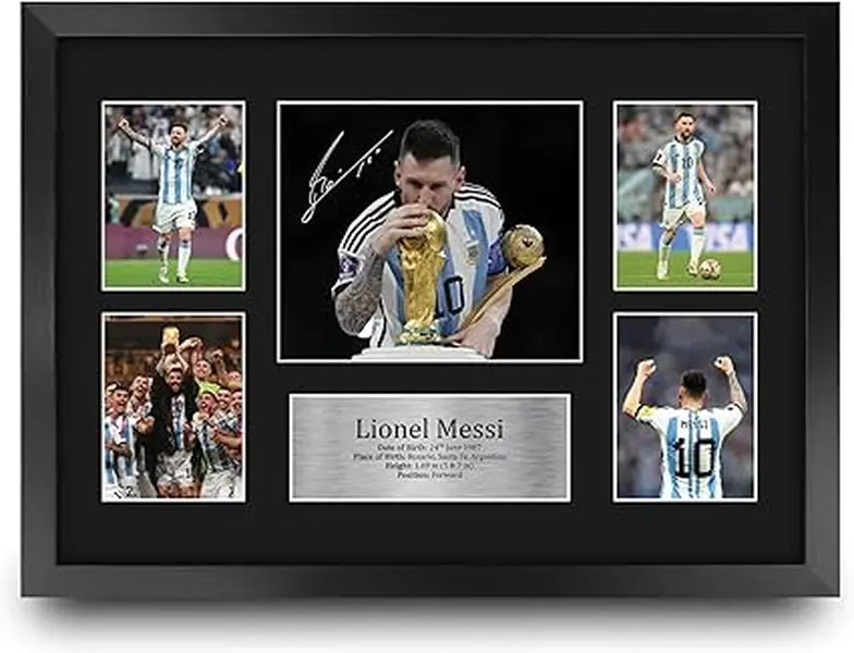 Argentina Gifts Printed Poster Print Unframed Signed Autograph Picture for Football Fans and Supporters
