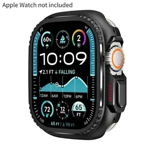 2026 NeTurn-to-Ultra Metal Case for Apple Watch 49mm 46mm 45mm 44mm, Stainless Steel Protective Cover Bumper for iwatch Series 11/10/9/8/7/6/5/4/SE Shockproof Hard Shell