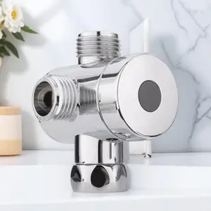 3-way Shower Diverter Valve, G1/2 Interface 3-way Shower Connector, Bathroom Shower System Accessories, Faucet Attachment