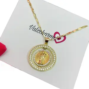 Spinning Santa Muerte Necklace