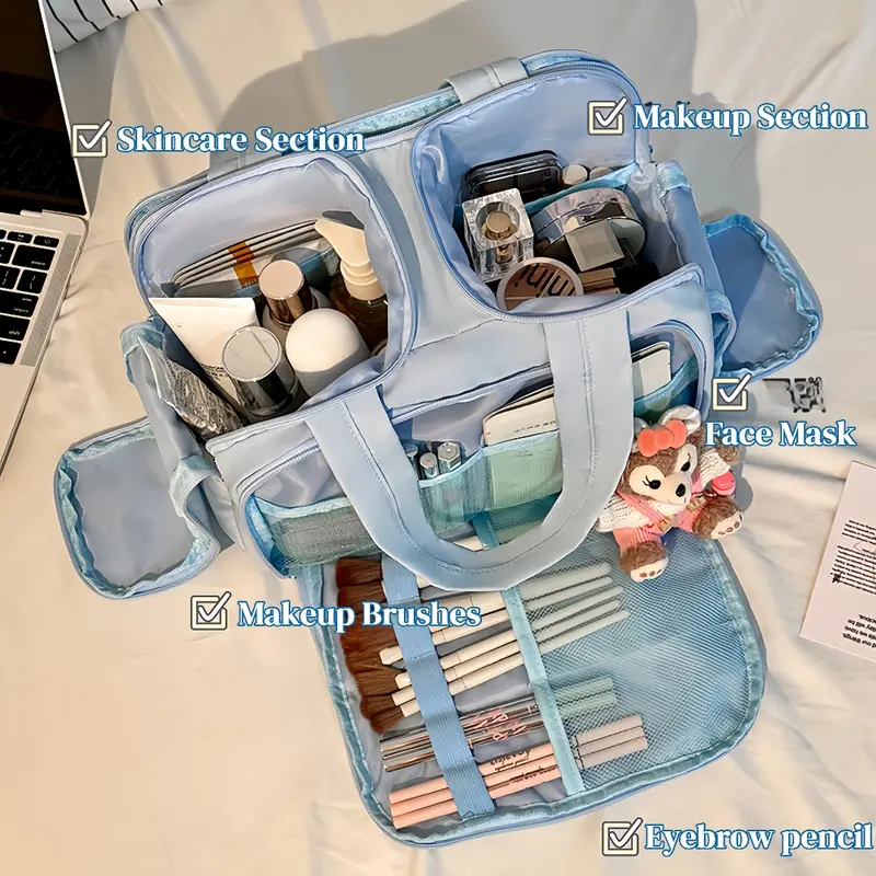 multiple compartment toiletry bag - TikTok Shop