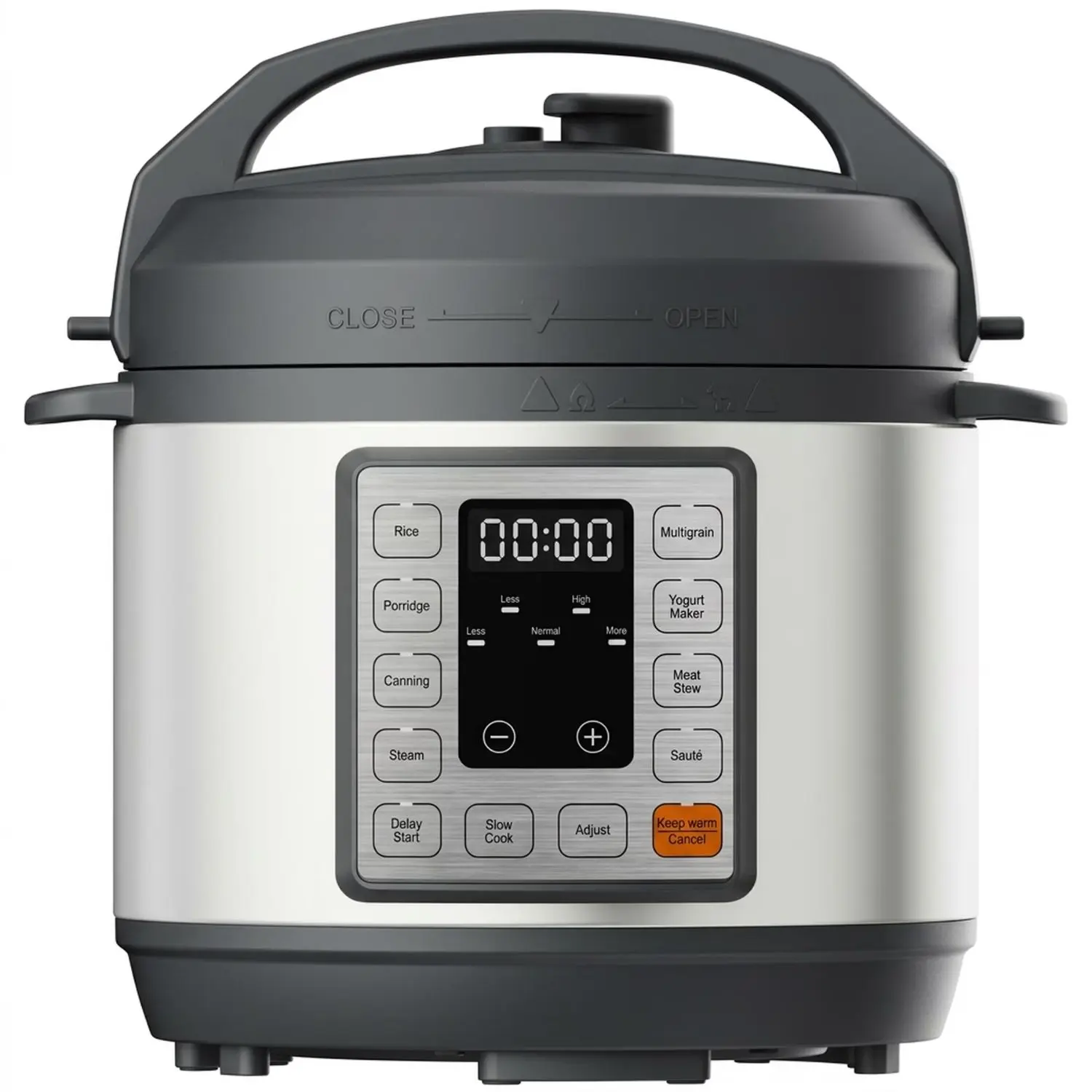 10-in-1 Electric Pressure Cooker, 8 Quarts, 12 Presets, Multi-Functional Programmable Slow Cooker, Rice Cooker, Steamer, Sauté Pan, Yogurt Maker, and More, Stainless Steel Electric pressure cooker, multi-functional kitchen appliance, instant heating, Stai