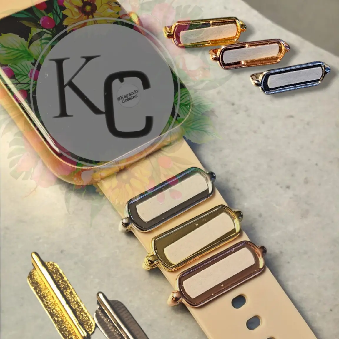Photo watch Charm | Rectangle & Heart |