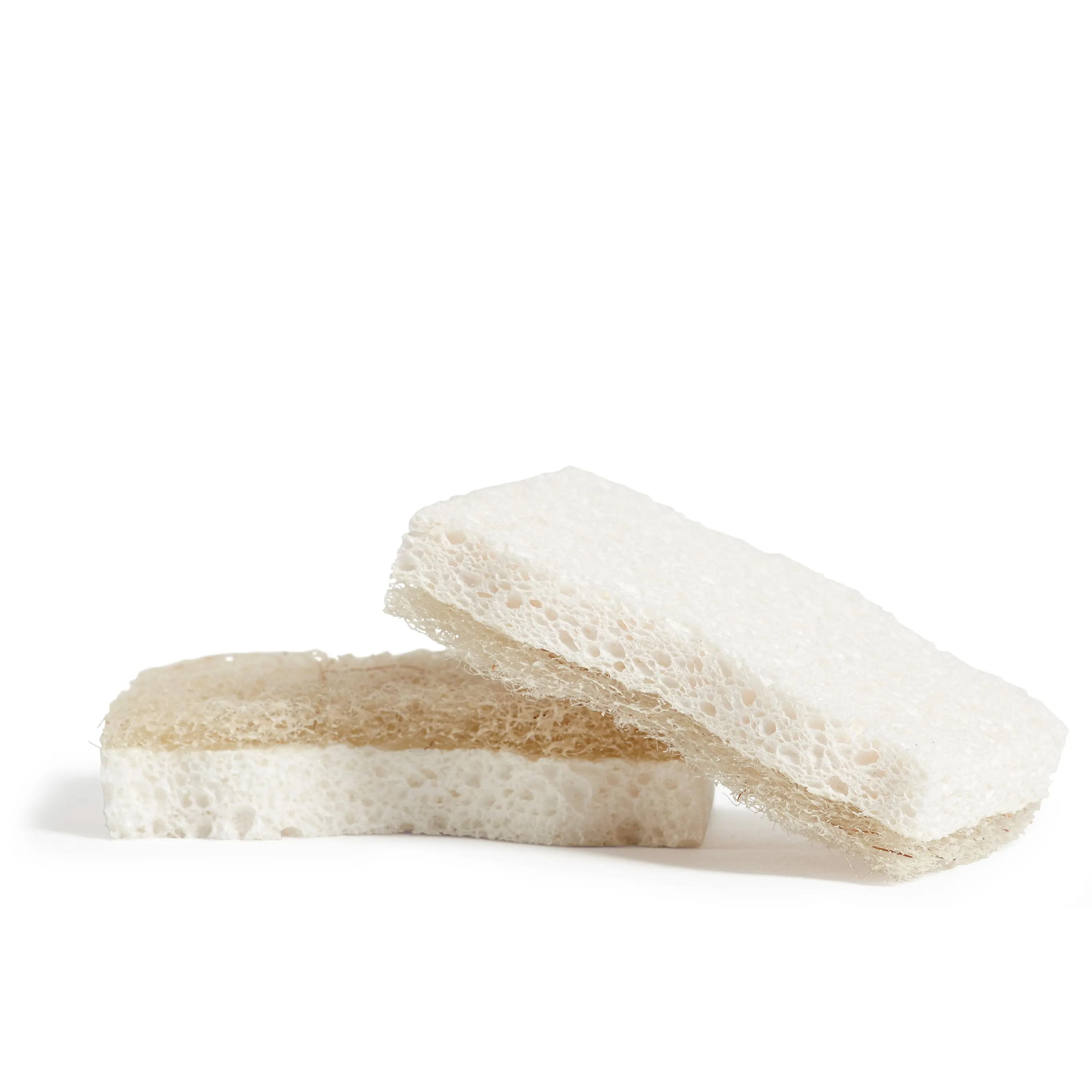 Grove Co. All-Purpose Coconut Scrubber Sponges - 100% Natural Plant-Based Cellulose, Non-Abrasive for Safe Use on Sensitive Surfaces, Durable & Reusable, Top Rack Dishwasher Safe