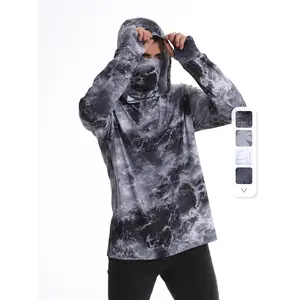Men's Summer Sporty Rashguards, Lightweight UV-Resistant Breathable Quick-Drying Sun Protection Clothing for Outdoor Lure Fishing in the Middle East