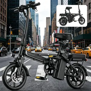 US 14" Foldable Electric Bike for Adults | 750W Peak Motor, 22 MPH Speed | 48V 10.4Ah/15.6Ah Battery, Electric Scooter| with Dual-Seat and Multi-Shock Absorption & Smart APP | With Phone Holder | UL2849 Certified Motor | Nice for Gift & Daily Commutes