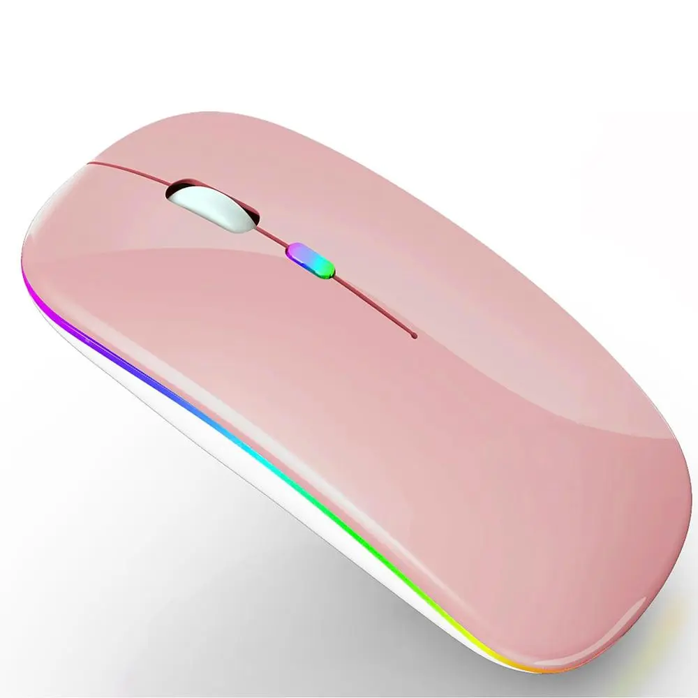 Wireless Mouse, Rechargeable LED 2.4G/BT 5.2 3.0 Dual Mode Mouse, Portable Silent Mouse, Suitable for Laptop, Desktop, Tablet, Computer Mice, Cordless Mouse