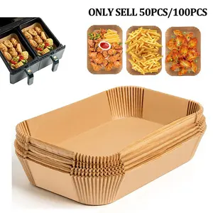 Disposable Air Fryer Paper, 50/100pcs Non-stick Baking Paper, Oil-proof Baking Paper Liner, Baking Utensils for Home Kitchen Baking Supplies