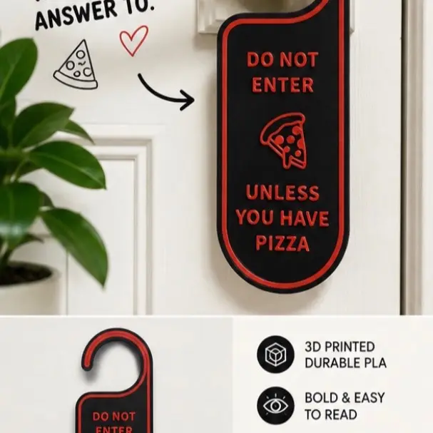 Door Hanger - Pizza