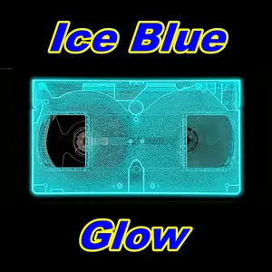 Glow In The Dark Artic Blue VHS Tape Shell w/T-130 Tape