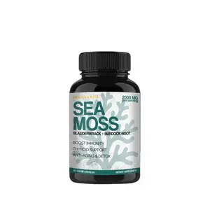 MONOSOLEIL Upgraded Organic Sea Moss Supplement | Bladderwrack & Burdock Root | Immune & Skin Boost | Natural Energy