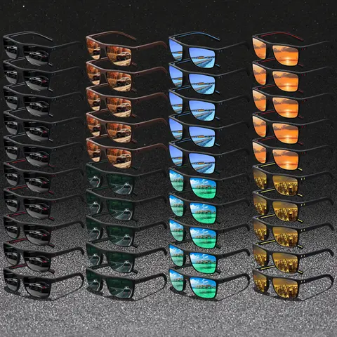 40 pairs of retro square splicing glasses,multi-color combination,unisex,mirror leg inner side colorful lines decoration,enhance fashion sense,suitable for driving, beach vacation,daily leisure,versatile trend outdoor accessories.