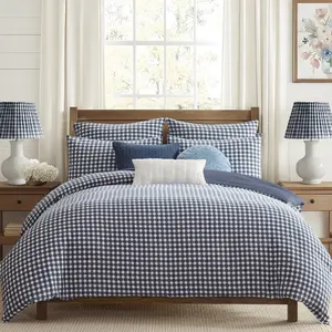 Camden Gingham Stitch Comforter Set