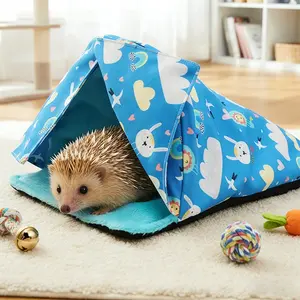 Hedgehog Warm Round Door Curtain Nest, Sugar Tree Lazy Branches, Mountain Mouse Hideaway, Gold Hamster, Wild Rabbit, Danish Pig Sleep State, Hamster Cage Habitat