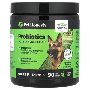 Pet Honesty Probiotics, For Adult Dogs, Pumpkin, 90 Soft Chews, 9.5 oz (270 g)